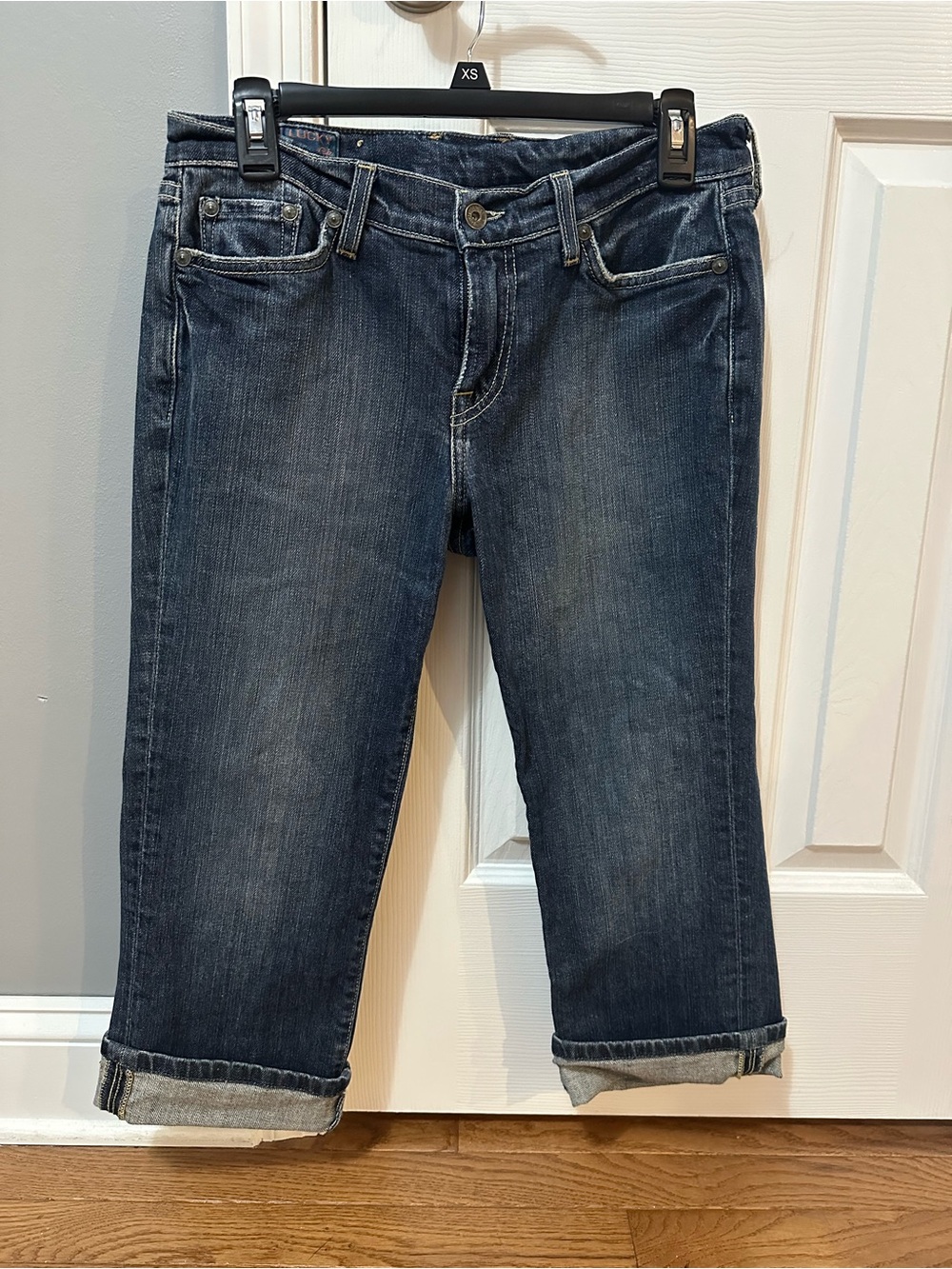 Lucky Brand Women's Dark Blue Cropped Jeans- 6/28